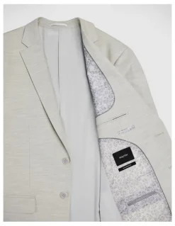 Politix Textured Tailored Jacket in Light Grey