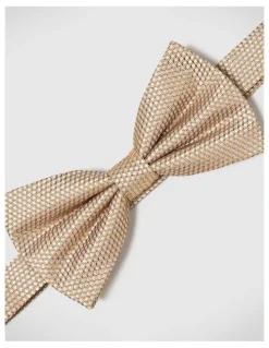 Politix Vance Floral Bow Tie in Latte