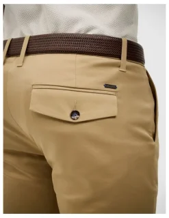 Politix Bradley Stretch Chino in Rich Tan