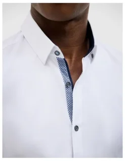 Politix Clint Textured Shirt in White