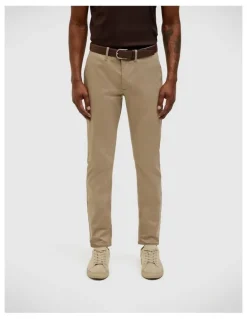 Politix Cotton-tencel Chino in Tan