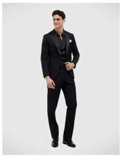 Politix Freddie Faux Silk Shirt in Black