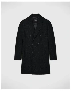 Politix Kennedy Wool-blend Coat in Black