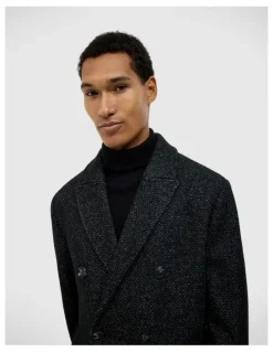 Politix Kennedy Wool-blend Coat in Black