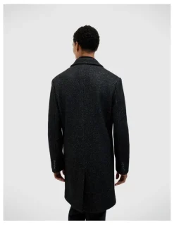 Politix Kennedy Wool-blend Coat in Black