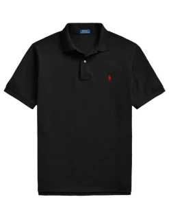 Polo Ralph Lauren Big & Tall he Iconic Mesh Polo Shirt in Black