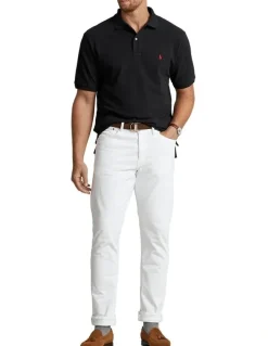 Polo Ralph Lauren Big & Tall he Iconic Mesh Polo Shirt in Black