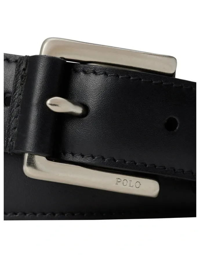 Polo Ralph Lauren Calfskin Dress Belt in Black