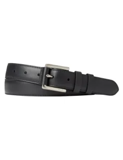 Polo Ralph Lauren Calfskin Dress Belt in Black