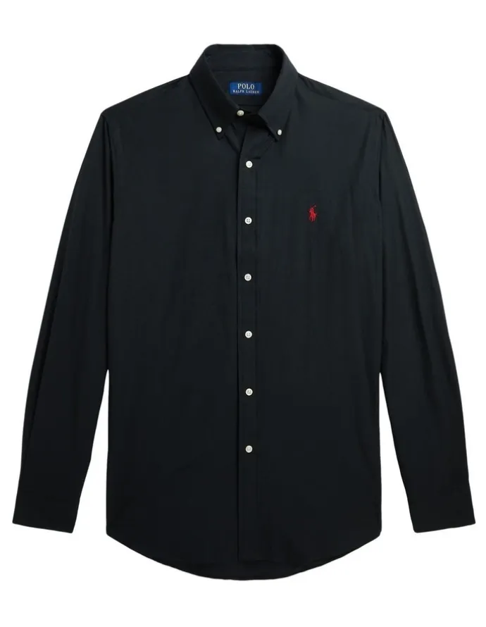 Polo Ralph Lauren Classic Fit Stretch Poplin Shirt in Black