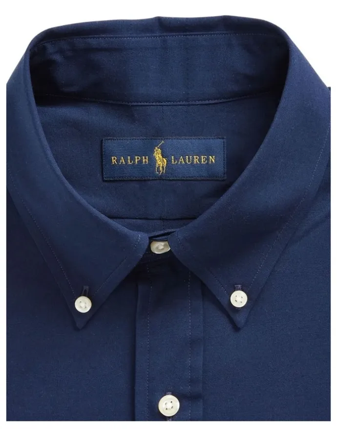 Polo Ralph Lauren Classic Fit Stretch Poplin Shirt in Navy