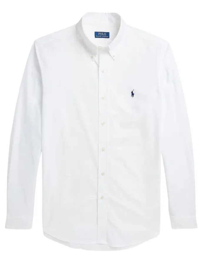 Polo Ralph Lauren Classic Fit Stretch Poplin Shirt in White