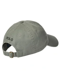 Polo Ralph Lauren Cotton Chino Ball Cap in Grey
