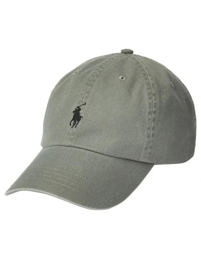 Polo Ralph Lauren Cotton Chino Ball Cap in Grey
