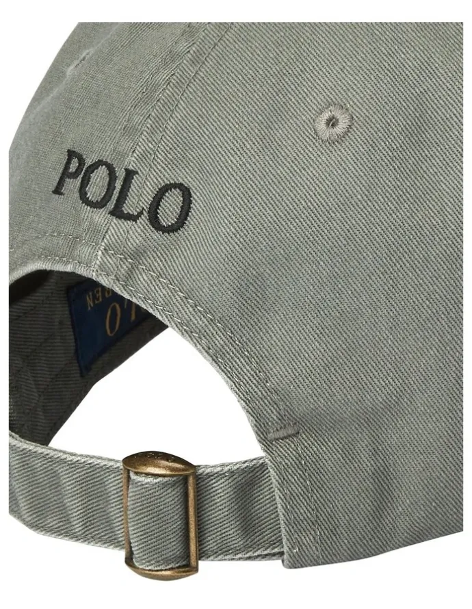 Polo Ralph Lauren Cotton Chino Ball Cap in Grey
