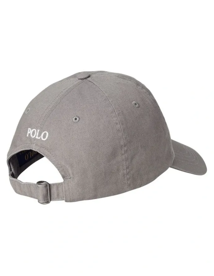 Polo Ralph Lauren Cotton Chino Ball Cap in Grey