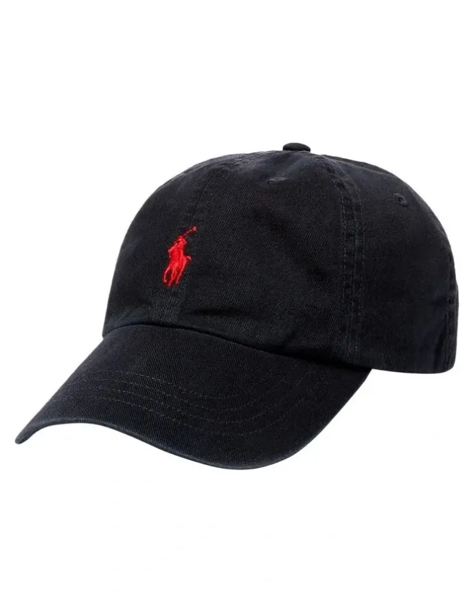 Polo Ralph Lauren Cotton Chino Baseball Cap in Black
