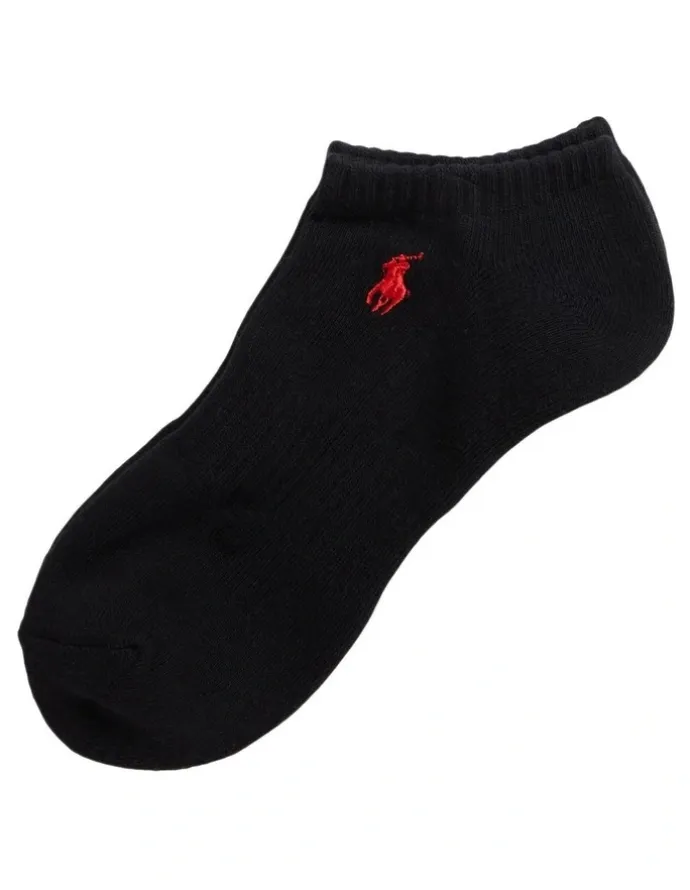 Polo Ralph Lauren Cotton-Blend Low-Cut Socks in Black