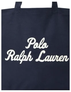Polo Ralph Lauren Embroidered Canvas Tote in Navy