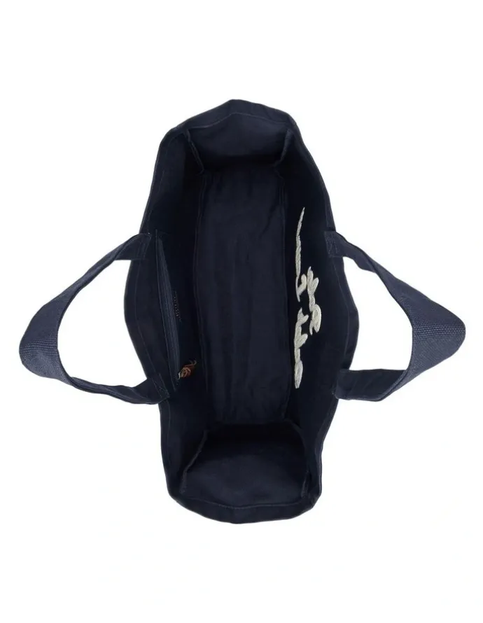 Polo Ralph Lauren Embroidered Canvas Tote in Navy