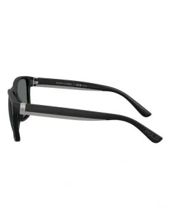 Polo Ralph Lauren Injected Polarised Sunglasses in Black