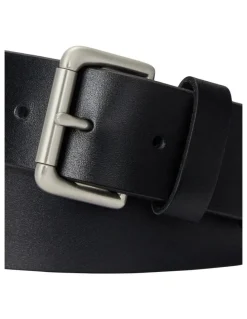 Polo Ralph Lauren Leather Roller-Buckle Belt in Black