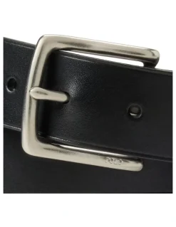 Polo Ralph Lauren Logo-Plaque Leather Belt
