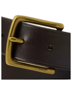 Polo Ralph Lauren Logo-Plaque Leather Belt