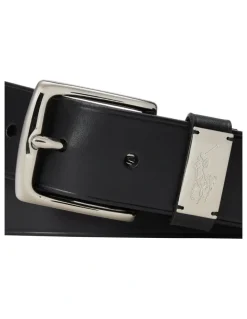 Polo Ralph Lauren Pony-Plaque Leather Belt
