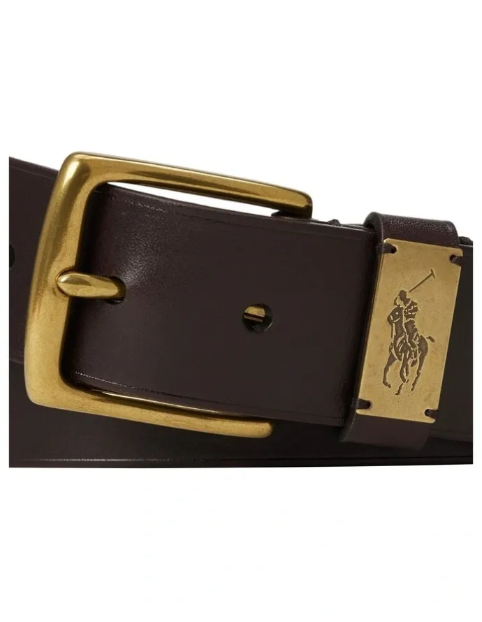 Polo Ralph Lauren Pony-Plaque Leather Belt