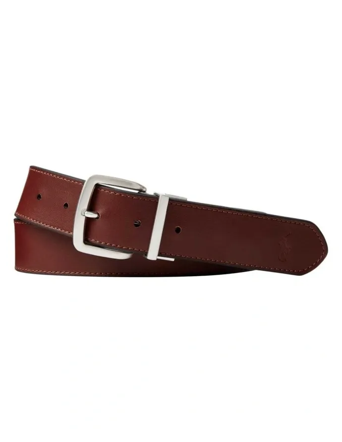 Polo Ralph Lauren Reversible Leather Belt in Black