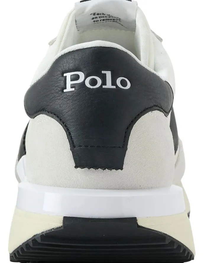 Polo Ralph Lauren Train 89 Suede & Oxford Sneaker in Beige