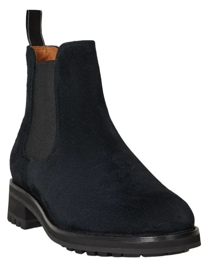Polo Ralph Lauren Bryson Suede Chelsea Boot in Black