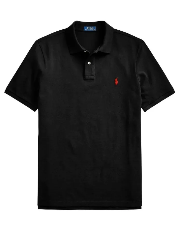 Polo Ralph Lauren Classic Fit Mesh Polo Shirt Black