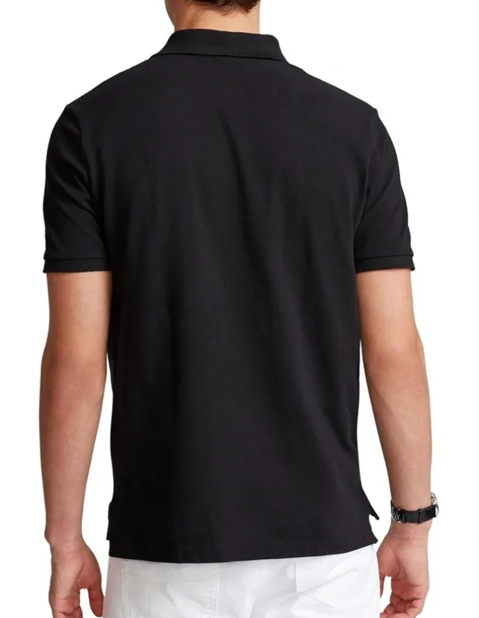 Polo Ralph Lauren Classic Fit Mesh Polo Shirt Black