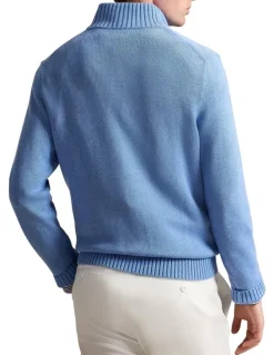 Polo Ralph Lauren Cotton Quarter-Zip Mockneck Sweater