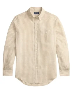 Polo Ralph Lauren Custom Fit Striped Linen Shirt