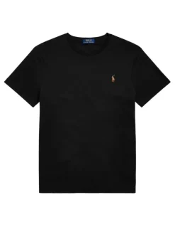 Polo Ralph Lauren Custom Slim Fit Soft Cotton T-Shirt in Black