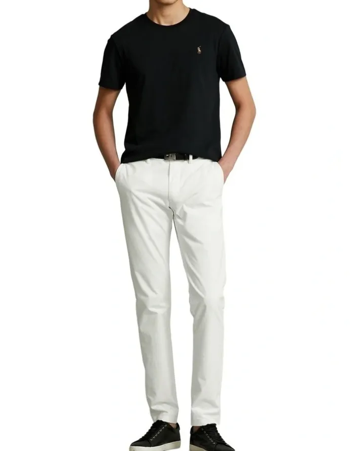 Polo Ralph Lauren Custom Slim Fit Soft Cotton T-Shirt in Black