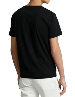 Polo Ralph Lauren Custom Slim Fit Soft Cotton T-Shirt in Black