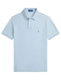 Polo Ralph Lauren Custom Slim Fit Indigo Mesh Polo Shirt