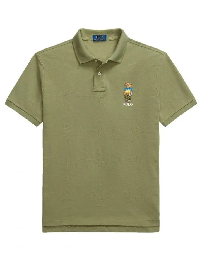 Polo Ralph Lauren Custom Slim Polo Shirt in Green