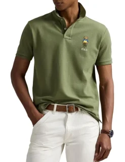 Polo Ralph Lauren Custom Slim Polo Shirt in Green