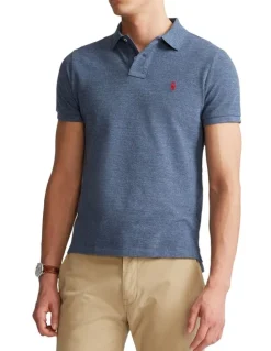 Polo Ralph Lauren Custom Slim Fit Mesh Polo Shirt