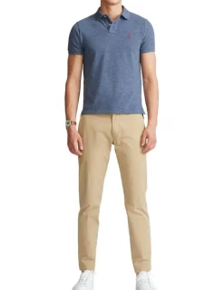 Polo Ralph Lauren Custom Slim Fit Mesh Polo Shirt