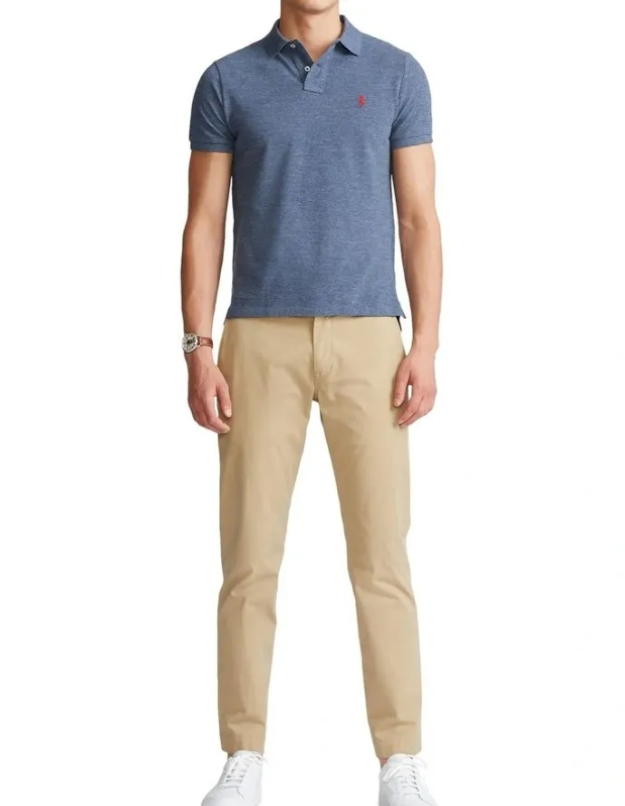 Polo Ralph Lauren Custom Slim Fit Mesh Polo Shirt