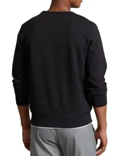 Polo Ralph Lauren Double Knit Sweatshirt in Black