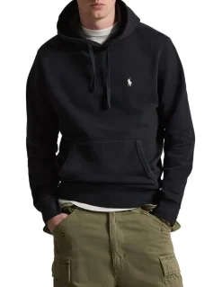 Polo Ralph Lauren Loopback Fleece Hoodie in Black