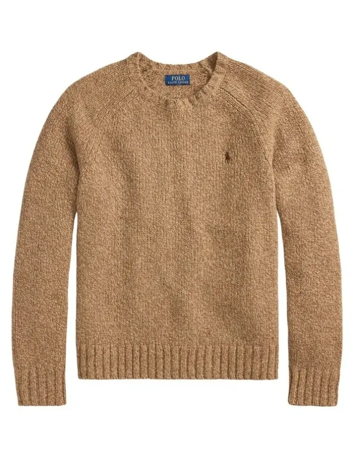 Polo Ralph Lauren Marled Wool-Blend Sweater in Brown