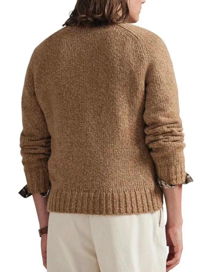 Polo Ralph Lauren Marled Wool-Blend Sweater in Brown